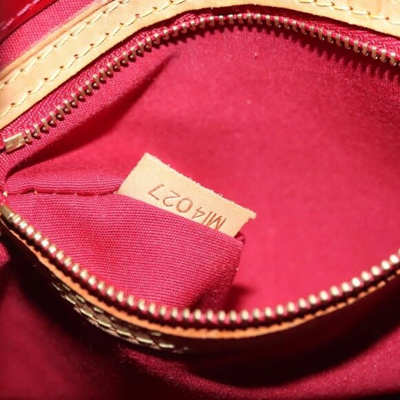 LOUIS VUITTON Monogram Vernis Reade PM Hand Bag Pomme D'amour - Picture 13 of 15